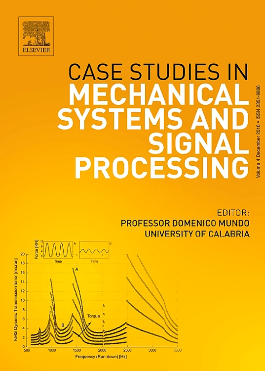 Go to journal home page - Case Studies in Mechanical Systems and Signal Processing